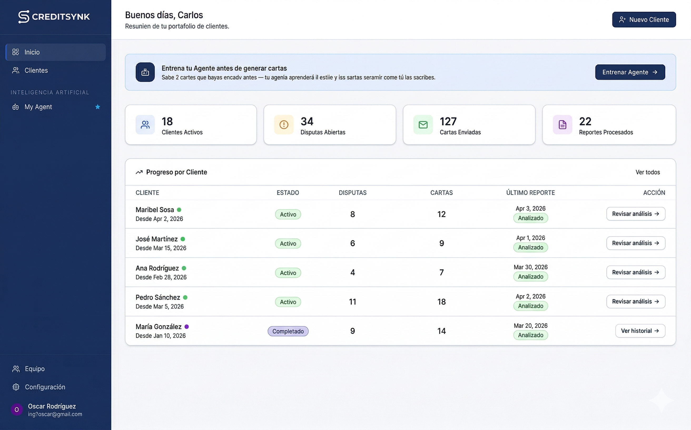 CreditSynk Dashboard